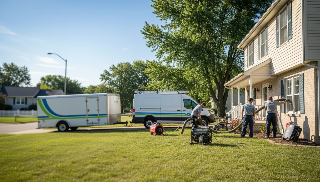 Flooded Basement Restoration And Cleanup With Repair in Chillicothe, IL near me